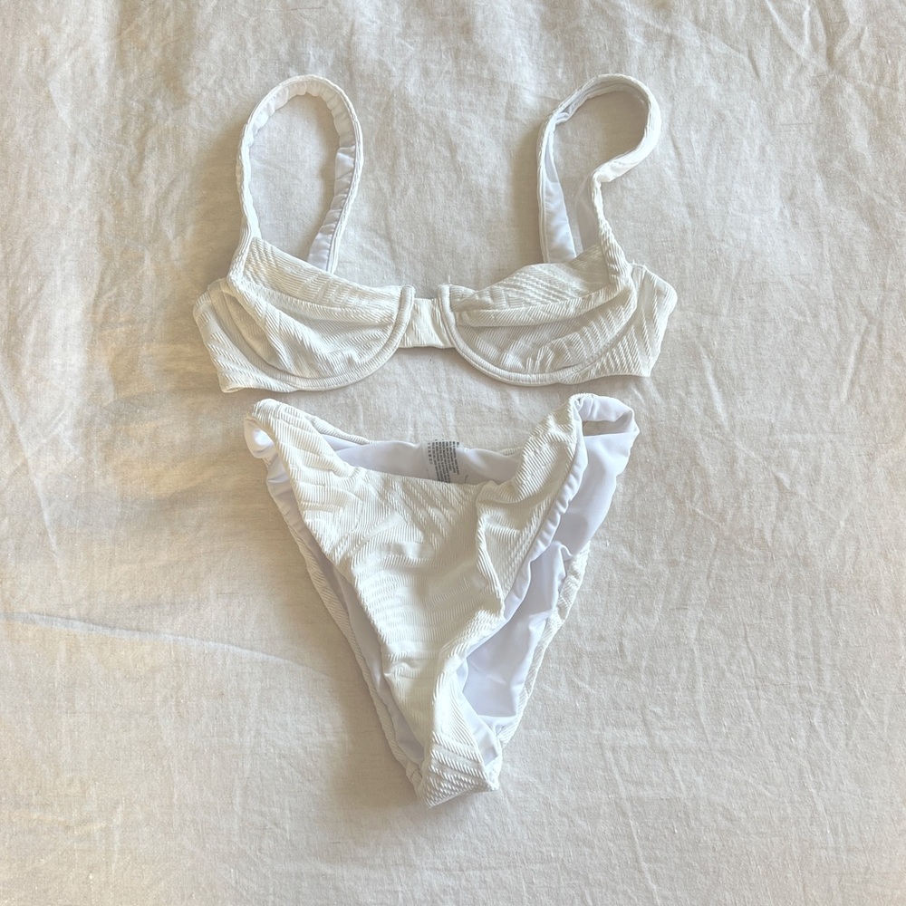 Fella White Swimsuit Small